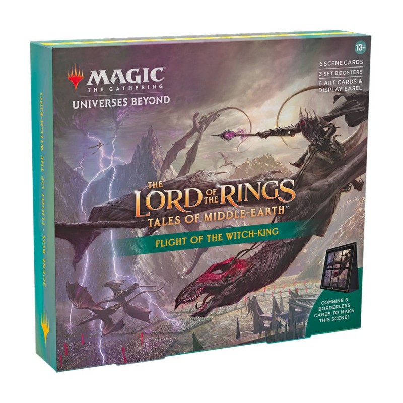 Caja de cartas magic the gathering lord of the rings tales of middle earth cajas de escena 4 unidades inglés