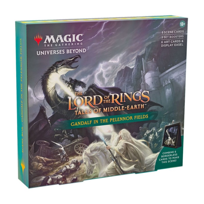 Caja de cartas magic the gathering lord of the rings tales of middle earth cajas de escena 4 unidades inglés