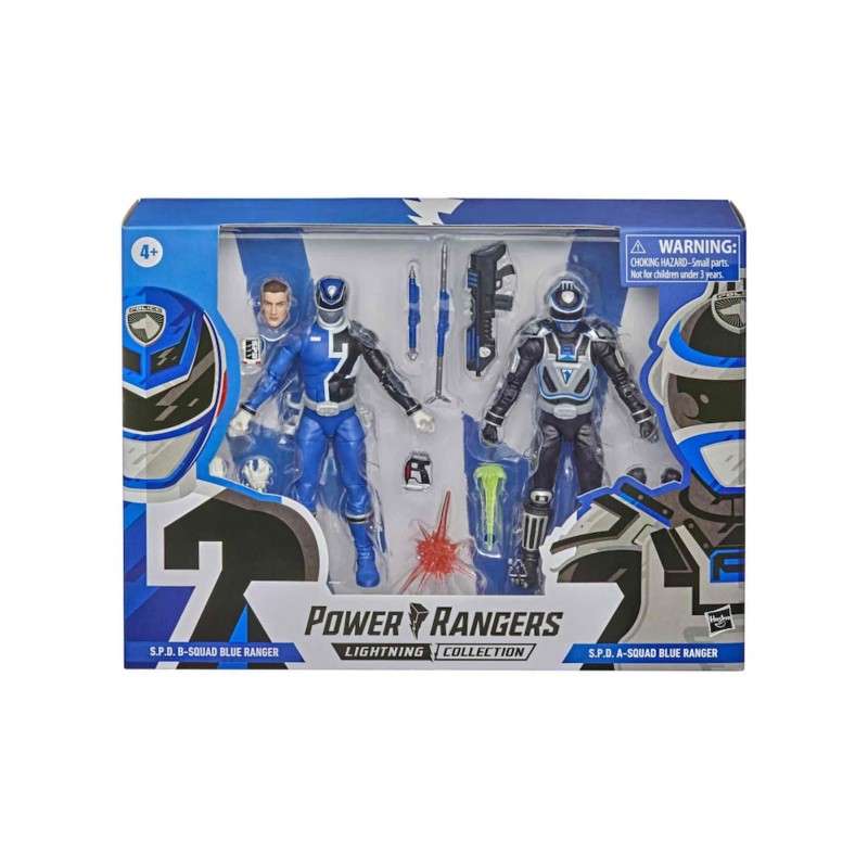 Figura hasbro power rangers blue ranger a & blue ranger b pack 2 figuras 15 cm