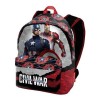 Mochila Capitan America Civil 35x41x13,5cm.