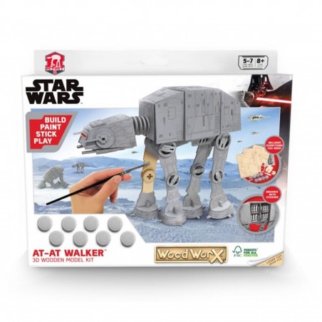 Replica madera para pintar woodwork star wars at - at walker del imperio