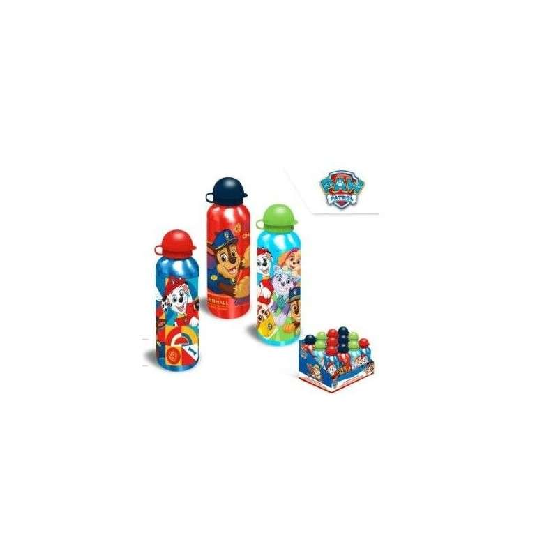 Botella Cantimplora Aluminio 500Ml Surtido 3 DiseÃ±os Paw Patrol