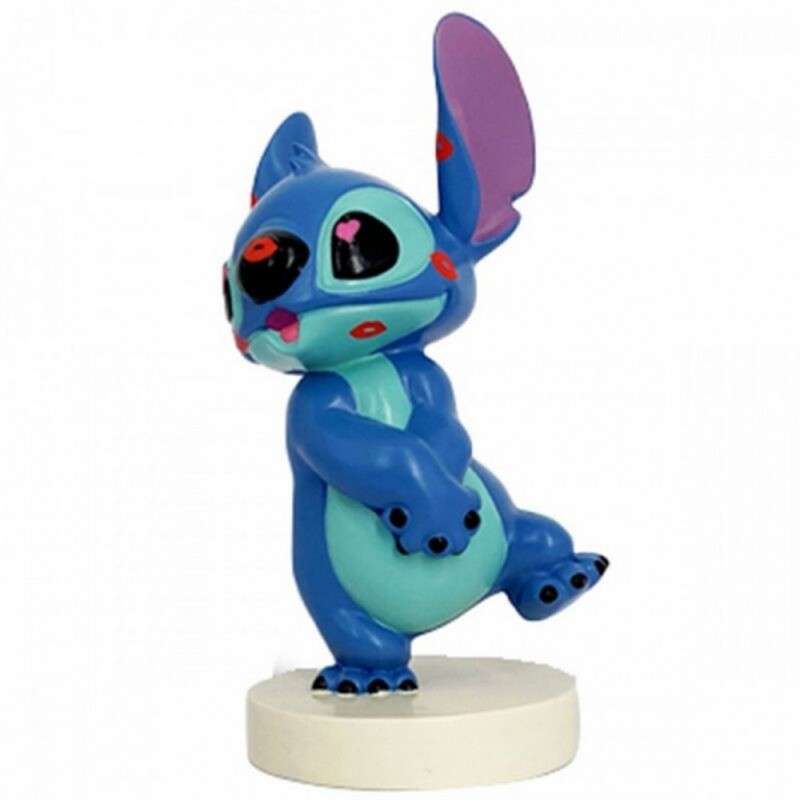 Figura enesco lilo & stitch - stitch con pintalabios