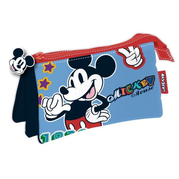 Portatodo Triple Mickey Disney 21X11X3,5Cm