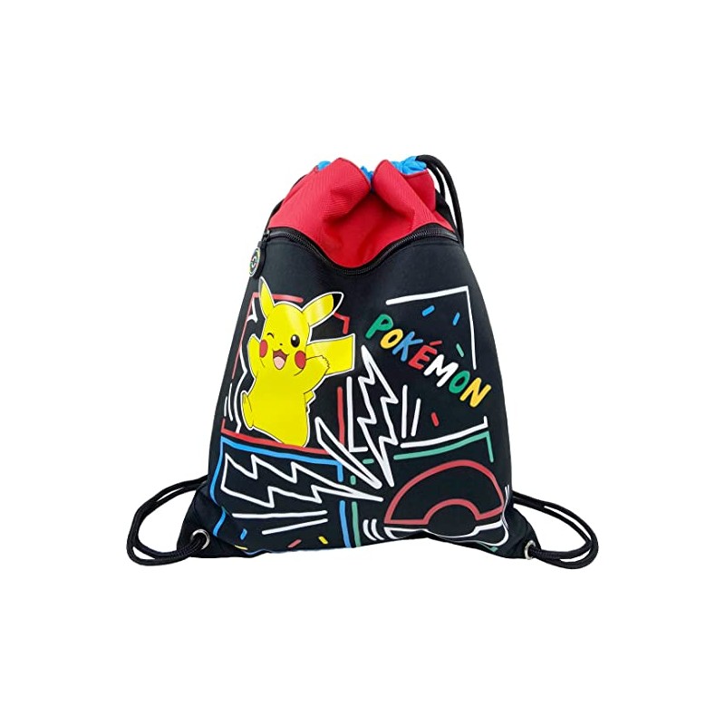 Saco Pikachu Pokemon Colorful 43cm