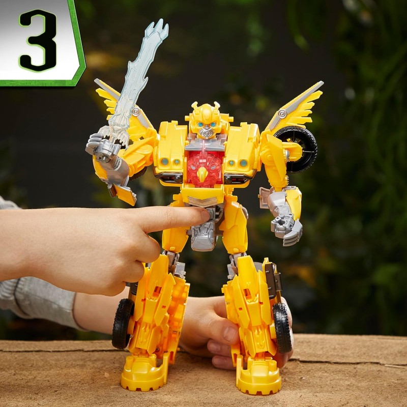 Figura hasbro transformers: el despertar de las bestias - bumblebee modo bestia