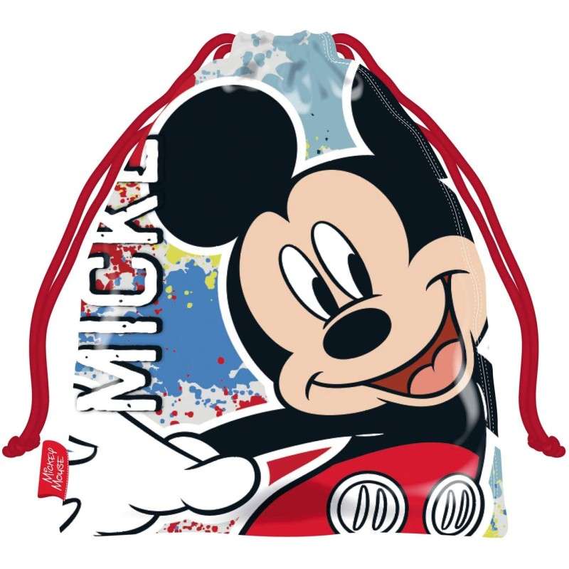 Saco Merienda Mickey Disney 26,5x21,5cm.