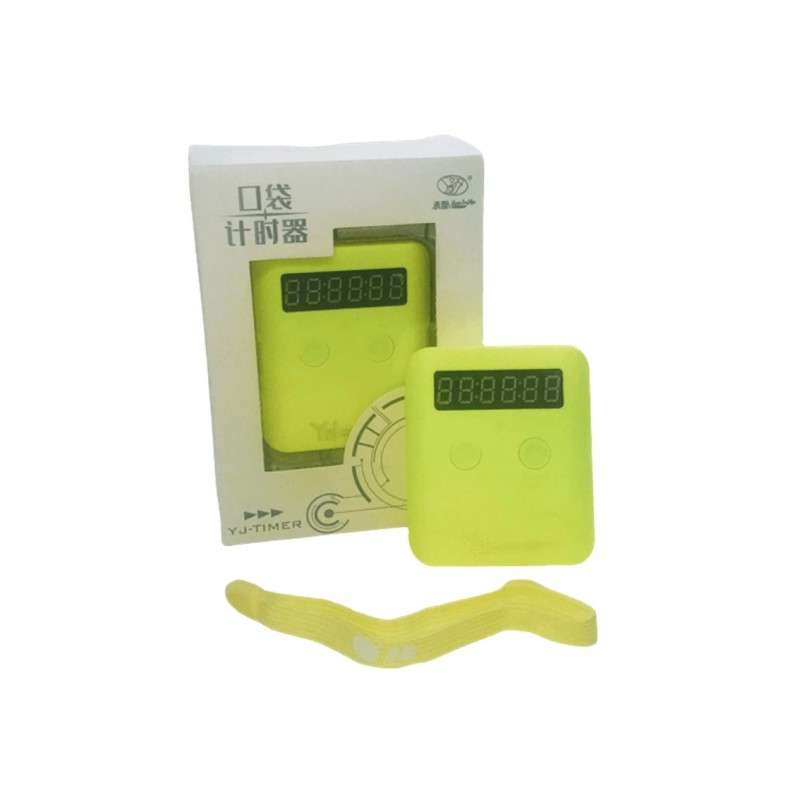 Cronometro yj pocket cube timer amarillo