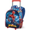 Mochila 3D Con Ruedas Spiderman Marvel Pequeña 26x34x13cm