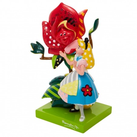 Figura enesco disney alicia en el pais de las maravillas alicia hablando con la rosa