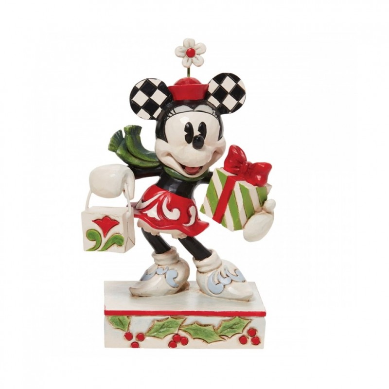 Figura enesco disney minnie regalos de navidad coleccion traditions