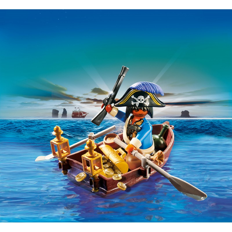 Playmobil huevo pirata con bote