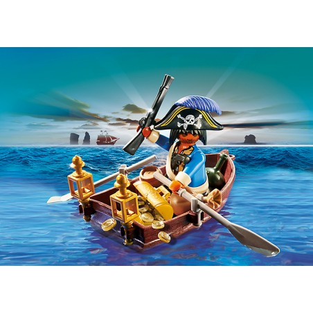 Playmobil huevo pirata con bote