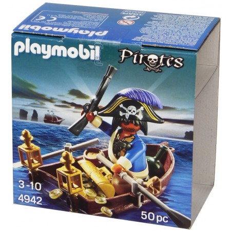 Playmobil huevo pirata con bote