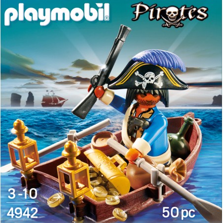 Playmobil huevo pirata con bote