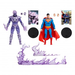 Pack 2 figuras mcfarflane toys dc collector atomic skull vs superman (gold label)