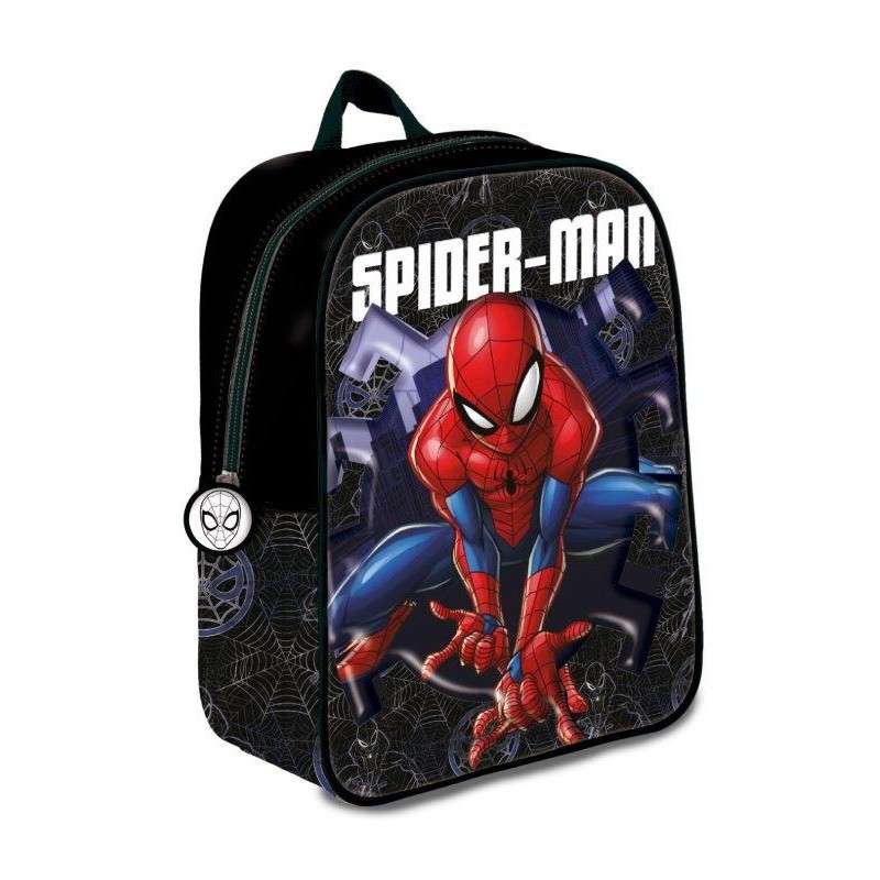 Mochila Mediana 3D Spiderman Spiderpose 31Cm