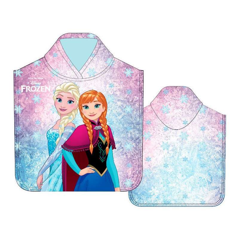 Poncho Toalla Frozen Disney Microfibra 50x110cm.