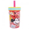 Vaso C/Pajita Antivuelco PP 370 ml Minnie Disney Doodle Grip