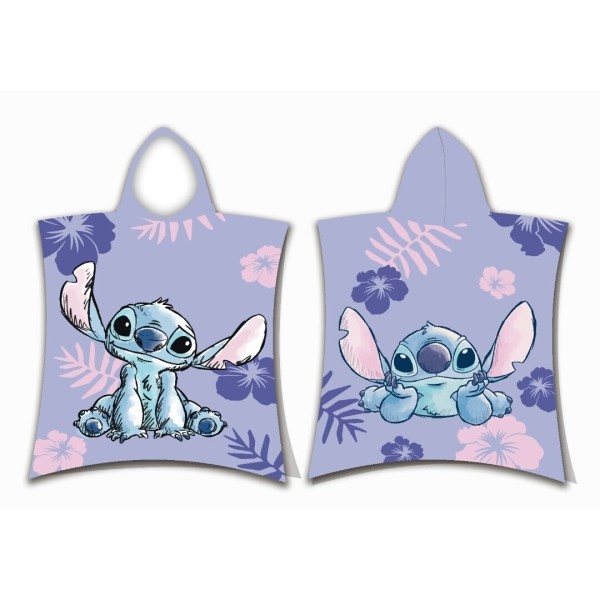 Poncho Toalla Stitch Disney Algodon 55x110cm