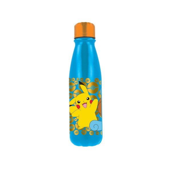 Botella Aluminio Pikachu Pokemon 600 ml