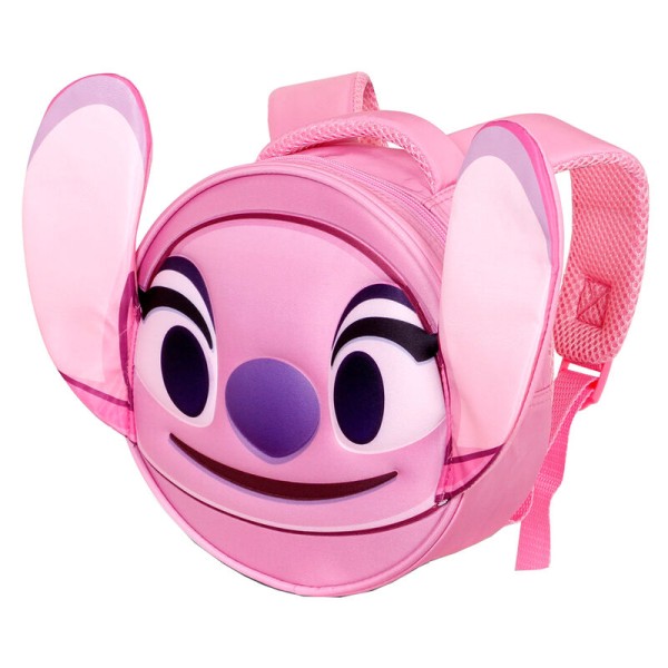 Mochila 3D Emoji Angel Stitch Disney 22x22x9cm