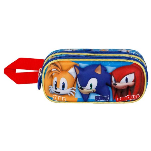 Portatodo 3D Trio Sonic the Hedgehog doble 9,5x22x8cm