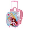 Mochila Trolley 3D Adorable Princesas Disney 31x26x11cm