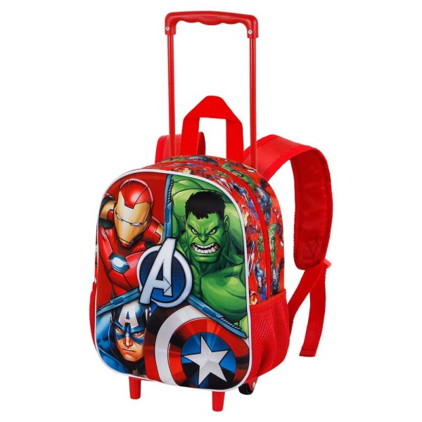 Mochila Trolley 3D Massive Los Vengadores Avengers Marvel 31x26x11cm