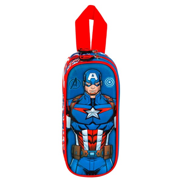 Portatodo 3D First Capitan America Marvel double 9,5x22x8cm