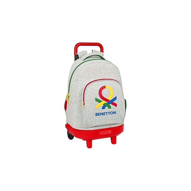 Mochila Gde. C/Ruedas Compact Extraible Benetton Pop 33X22X45 Cm