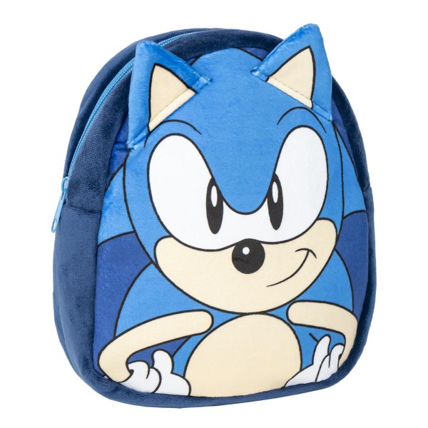 Mochila Peluche Sonic 18x22x8cm.