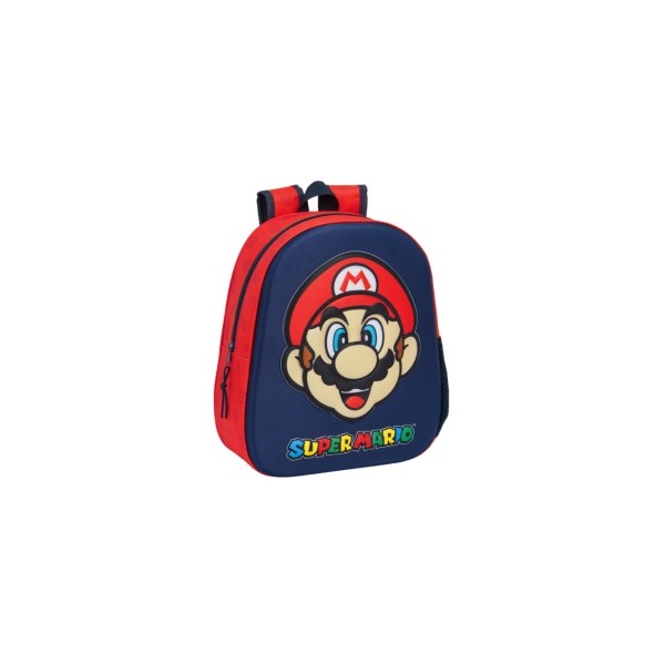 Mochila 3D Super Mario 27x10x33cm