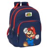 Mochila Doble Adapt.Carro Super Mario World 32X15X42Cm