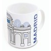 TAZA CERAMICA SUBLIM 325ML MADRID LOVE