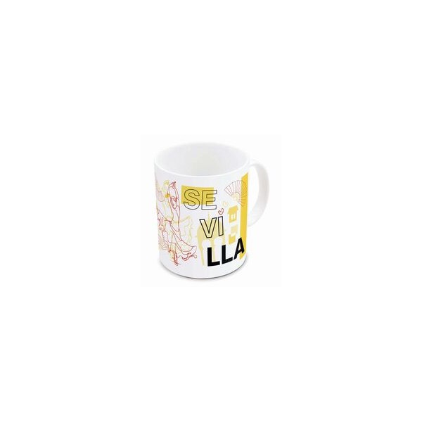 TAZA CERAMICA SUBLIM 325ML SEVILLA LOVE