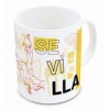 TAZA CERAMICA SUBLIM 325ML SEVILLA LOVE