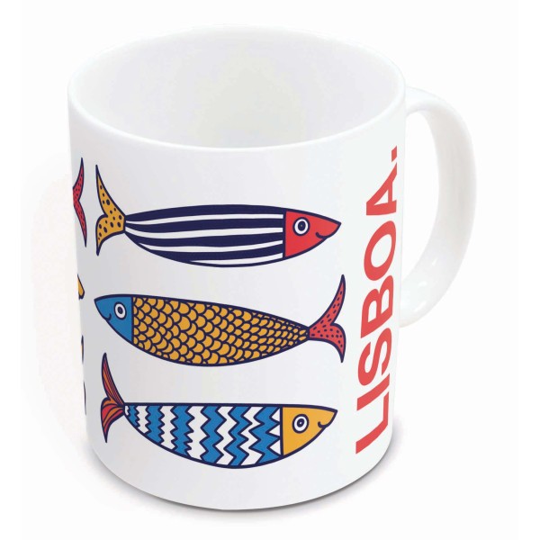 TAZA CERAMICA SUBLIM 325ML LISBOA LOVE