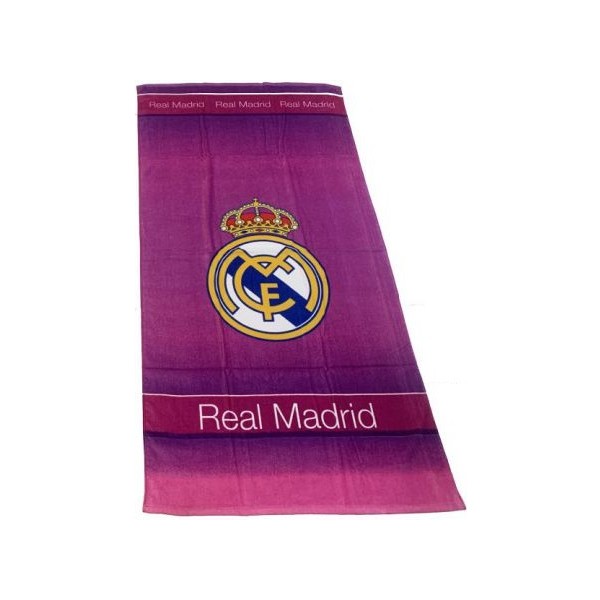 Toalla Playa Premium Real Madrid 75x150cm 100% Algodón (420 gr/m2