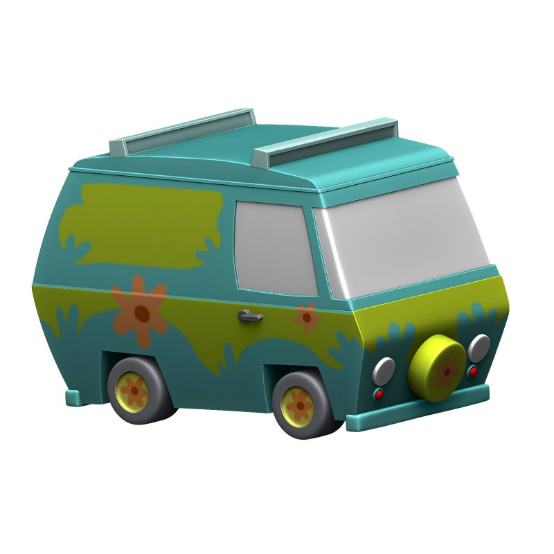 Figura hucha plastoy scooby doo chibi furgoneta mystery machine