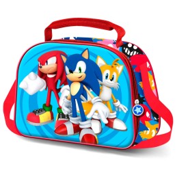 Bolsa Portameriendas 3D Friends Sonic The Hedgehog 20x25,5x10cm