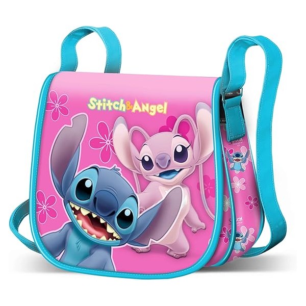 Bolso Muffin Con Solapa Stitch 16.5x16.5x6cm