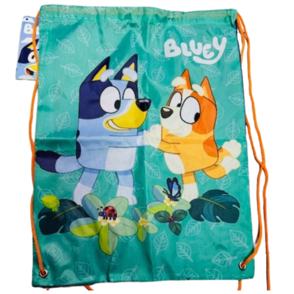 Saco Mochila Leaves Bluey 31x1x43cm.