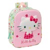 Mochila Guarderia 3D Bolsillo Red Hello Kitty 22X10X27Cm