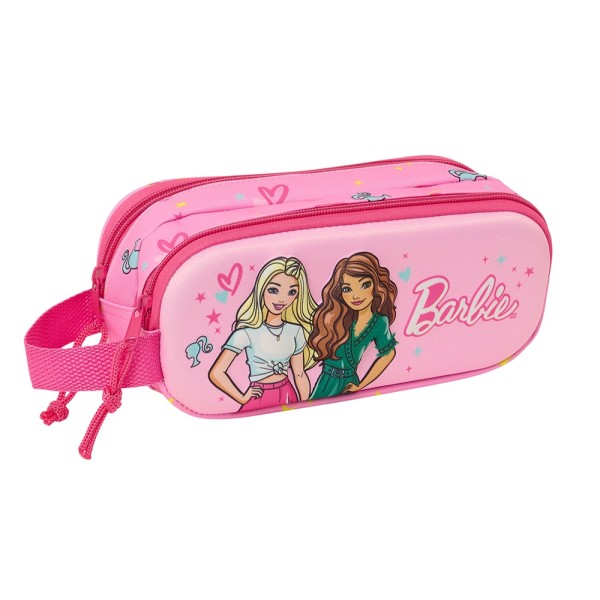 Portatodo Doble 3D Barbie 3D 21X6X8Cm