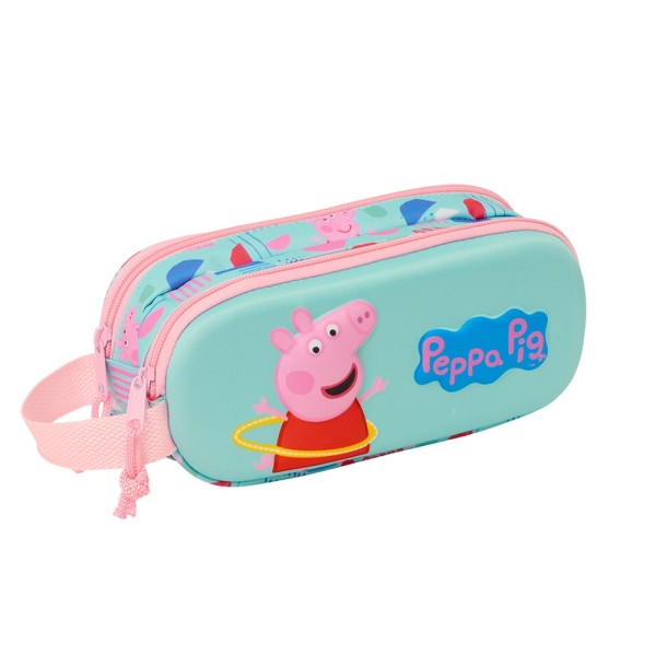 Portatodo Doble 3D Peppa Pig 3D 21X6X8Cm