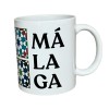 TAZA CERAMICA SUBLIM 325ML MALAGA LOVE