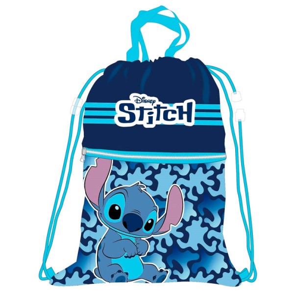 Saco Mochila Stitch Disney 45x34,5cm.