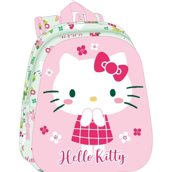 Mochila 3D Hello Kitty 27x10x33cm