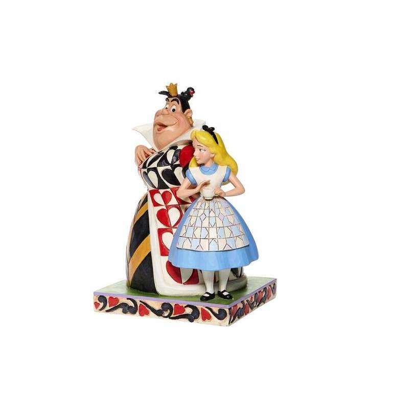 Figura enesco disney alicia en el pais de las maravillas alicia & reina de corazones